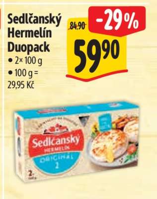 Sedlčanský hermelín duopack