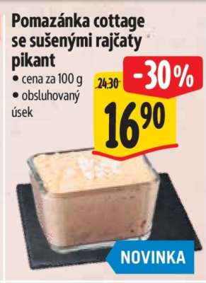 Pomazánka cottage se sušenými rajčaty pikant
