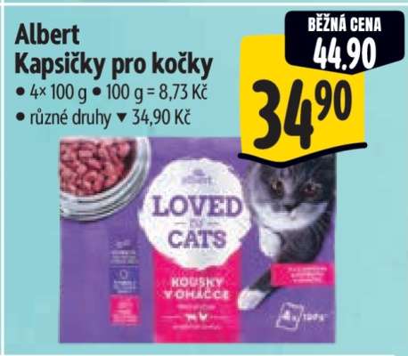 Albert Kapsičky pro kočky