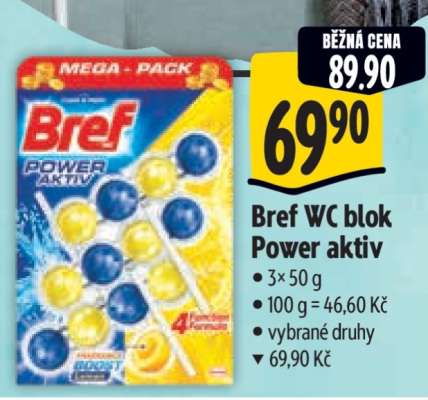 Bref WC blok Power aktiv