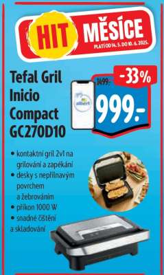 Tefal Gril Inicio Compact GC270D10