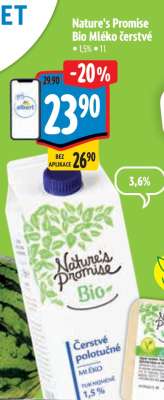 Nature’s Promise Bio Mléko čerstvé