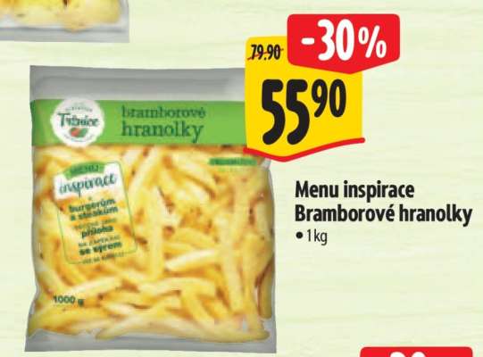 Menu inspirace Bramborové hranolky