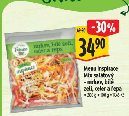 Menu inspirace Mix salátový - mrkev, bílé zelí, celer a řepa