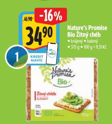 Nature‘s Promise Bio Žitný chléb