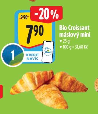 Bio Croissant máslový mini