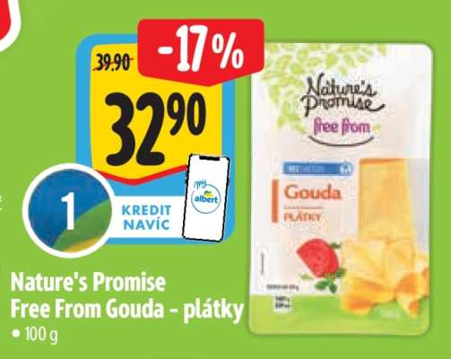 Nature’s Promise Free from Gouda plátky