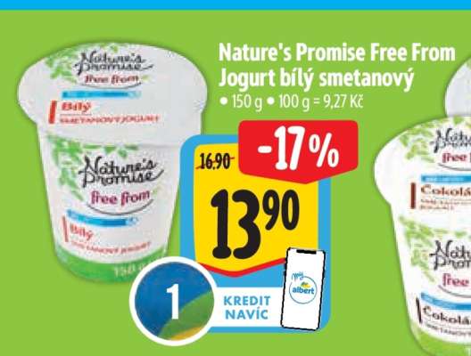 Nature’s Promise Free from Jogurt bílý smetanový