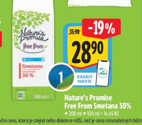 Nature's Promise Free From Smetana 30%