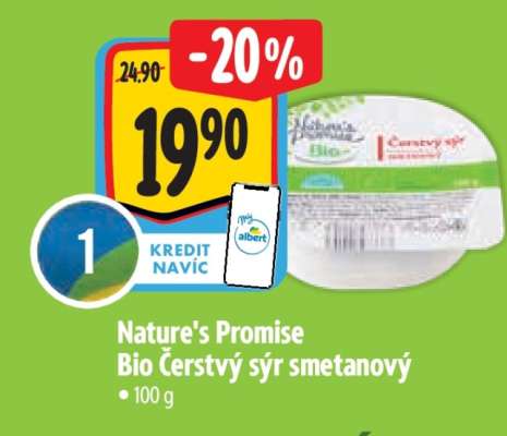 Nature's Promise Bio Čerstvý sýr smetanový