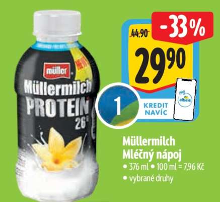 Müllermilch mléčný nápoj