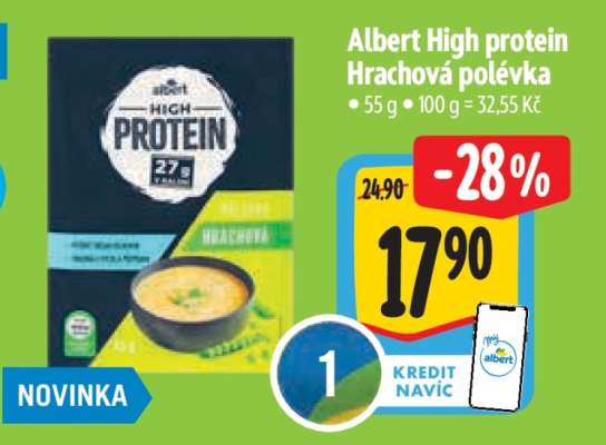 Albert High protein Hrachová polévka