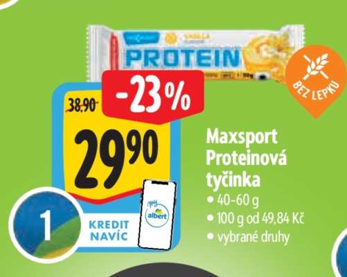 Maxsport Proteinová tyčinka
