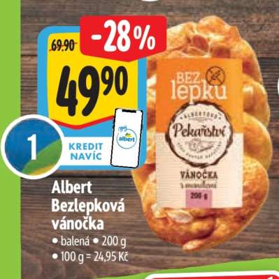 Albert Bezlepková vánočka