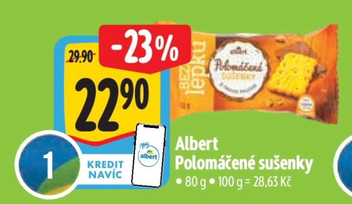 Albert Polomáčené sušenky