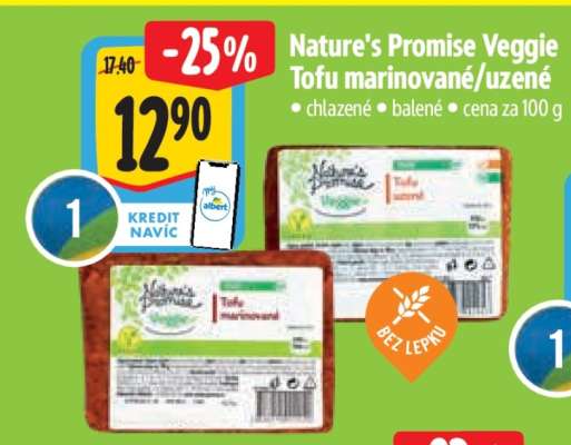 Nature’s Promise Veggie Tofu marinované / uzené