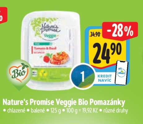 Nature’s Promise Veggie Bio Pomazánky