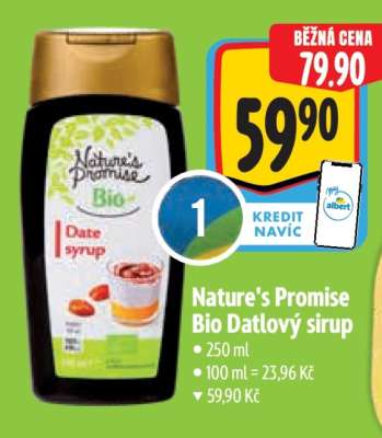 Nature's Promise Bio Datlový sirup