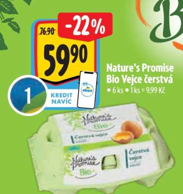 Nature’s Promise Bio Vejce čerstvá