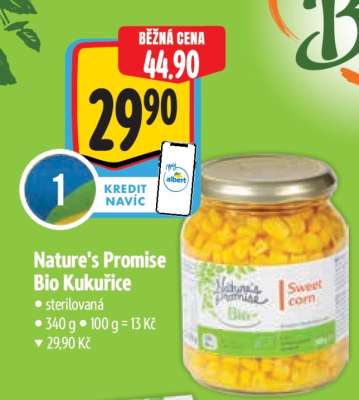 Nature’s Promise Bio Kukuřice