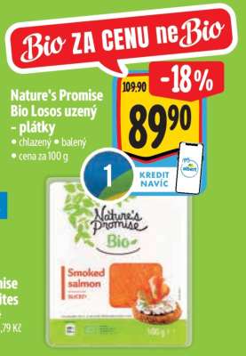 Nature’s Promise Bio Losos uzený – plátky