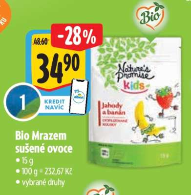 Bio Mrazem sušené ovoce