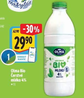 Olma Bio Čerstvé mléko 4%