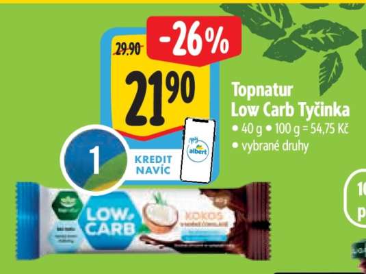 Topnatur Low Carb Tyčinka