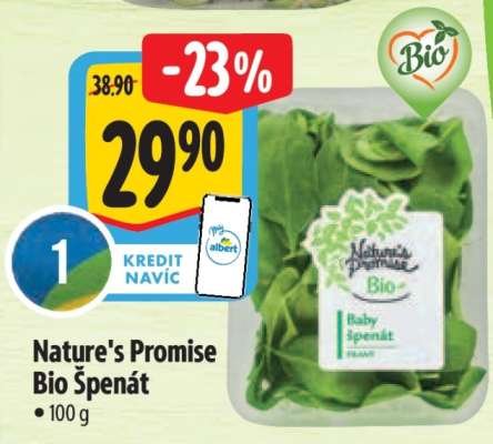 Nature's Promise Bio Špenát
