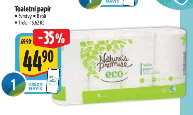 Toaletní papír Nature's Promise eco