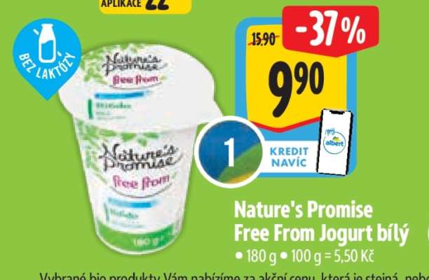 Nature’s Promise Free from Jogurt bílý