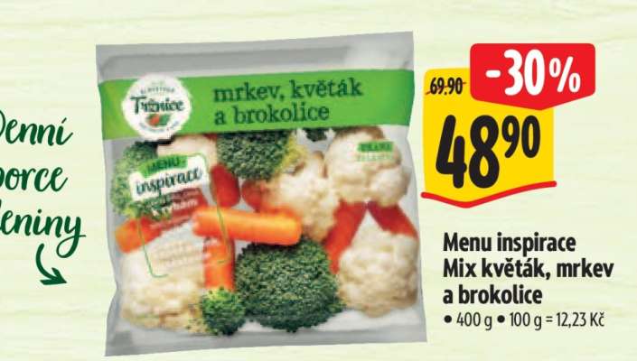 Menu inspirace Mix květák, mrkev a brokolice