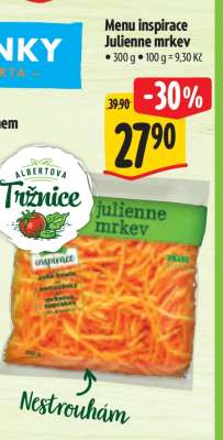 Menu inspirace Julienne mrkev