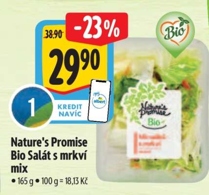Nature's Promise Bio Salát s mrkvím mix