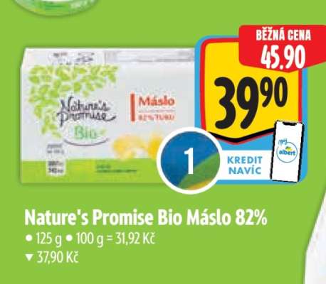 Nature's Promise Bio Máslo 82
