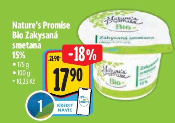 Nature’s Promise Bio Zakysaná smetana 15%