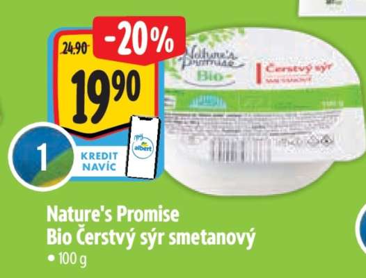 Nature's Promise Bio Čerstvý sýr smetanový