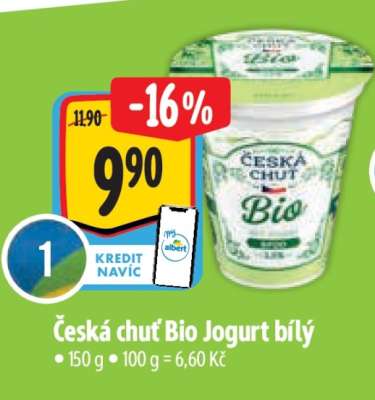 Česká chuť Bio jogurt bílý