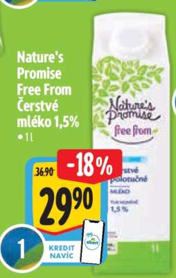 Nature's Promise Free From Čerstvé mléko 1,5%