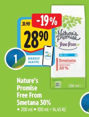 Nature's Promise Free From Smetana 30%