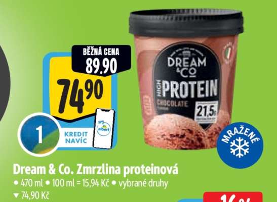 Dream & Co. Zmrzlina proteinová