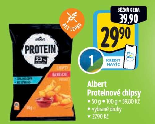 Albert Proteinové chipsy