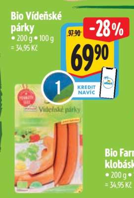 BIO VÍDEŇSKÉ PÁRKY