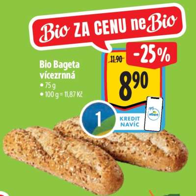 Bio Bageta vícezrnná