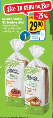 Nature's Promise Bio Toastový chléb