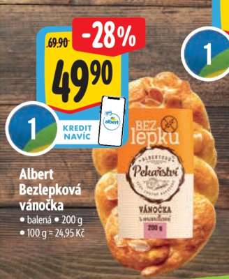 Albert Bezlepková vánočka