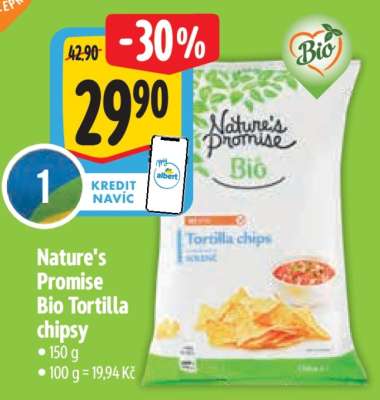 Nature’s Promise Bio Tortilla chipsy