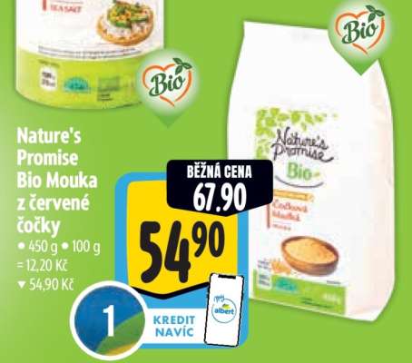 Nature's Promise Bio Mouka z červené čočky