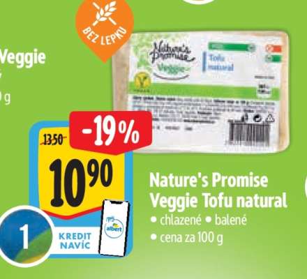 Nature’s Promise Veggie Tofu natural