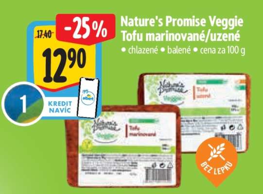 Nature’s Promise Veggie Tofu marinované / uzené
